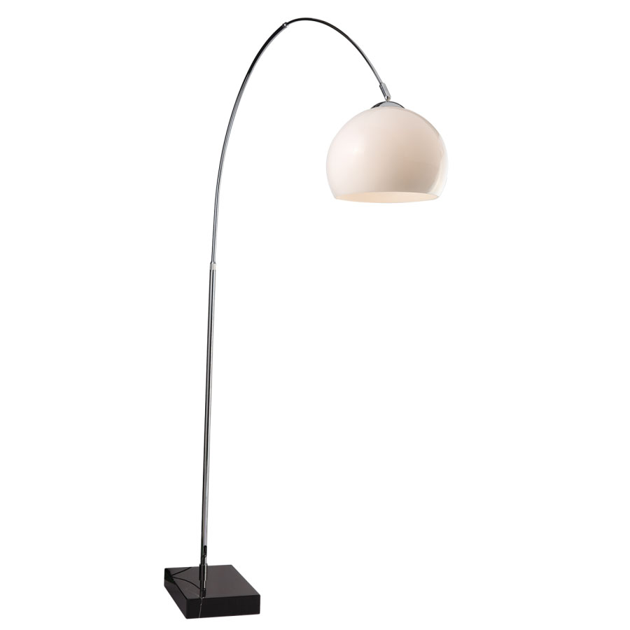 Opal Glass shade floor lamp