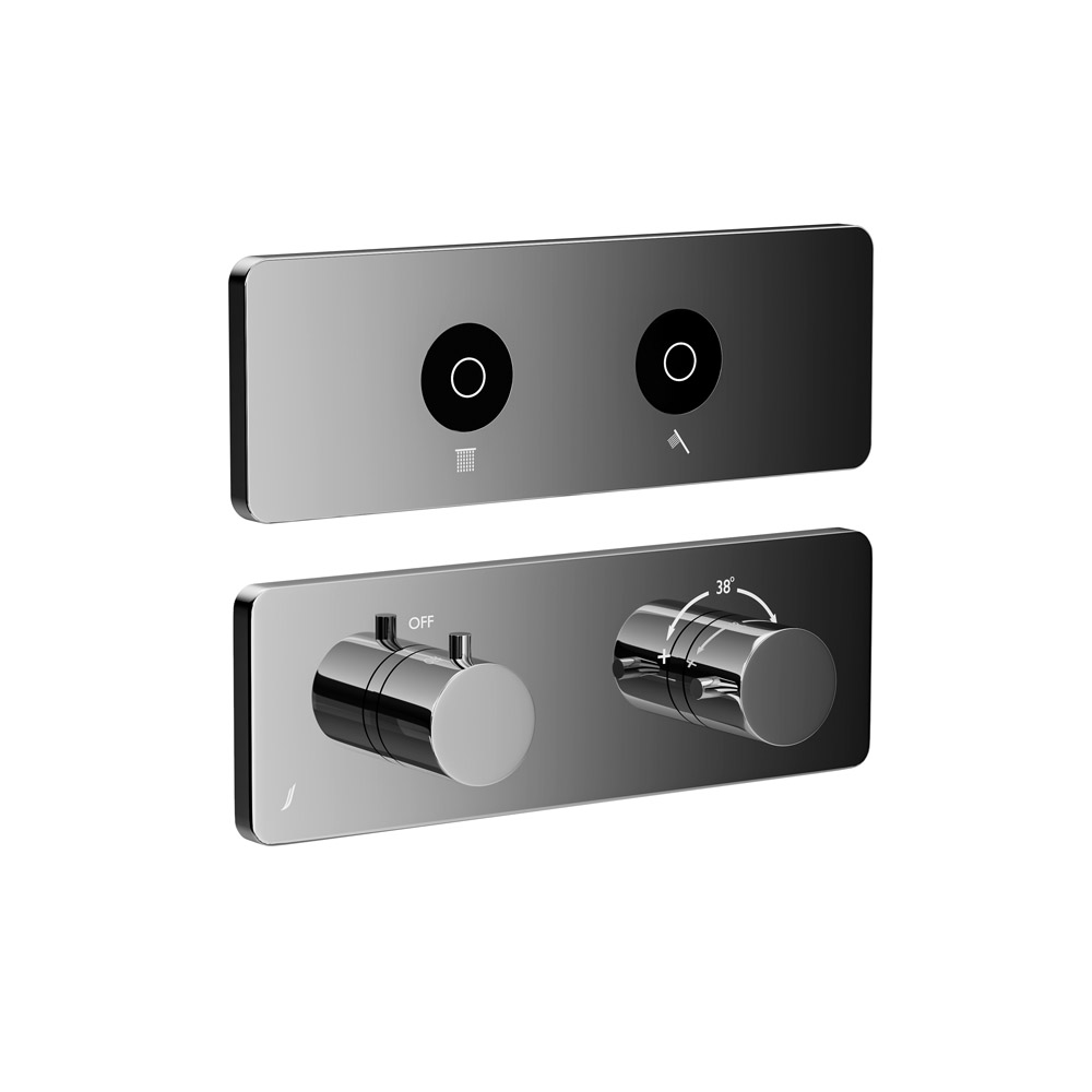 Exposed Part Kit of CLOUD Touch Shower System with 2 outlets