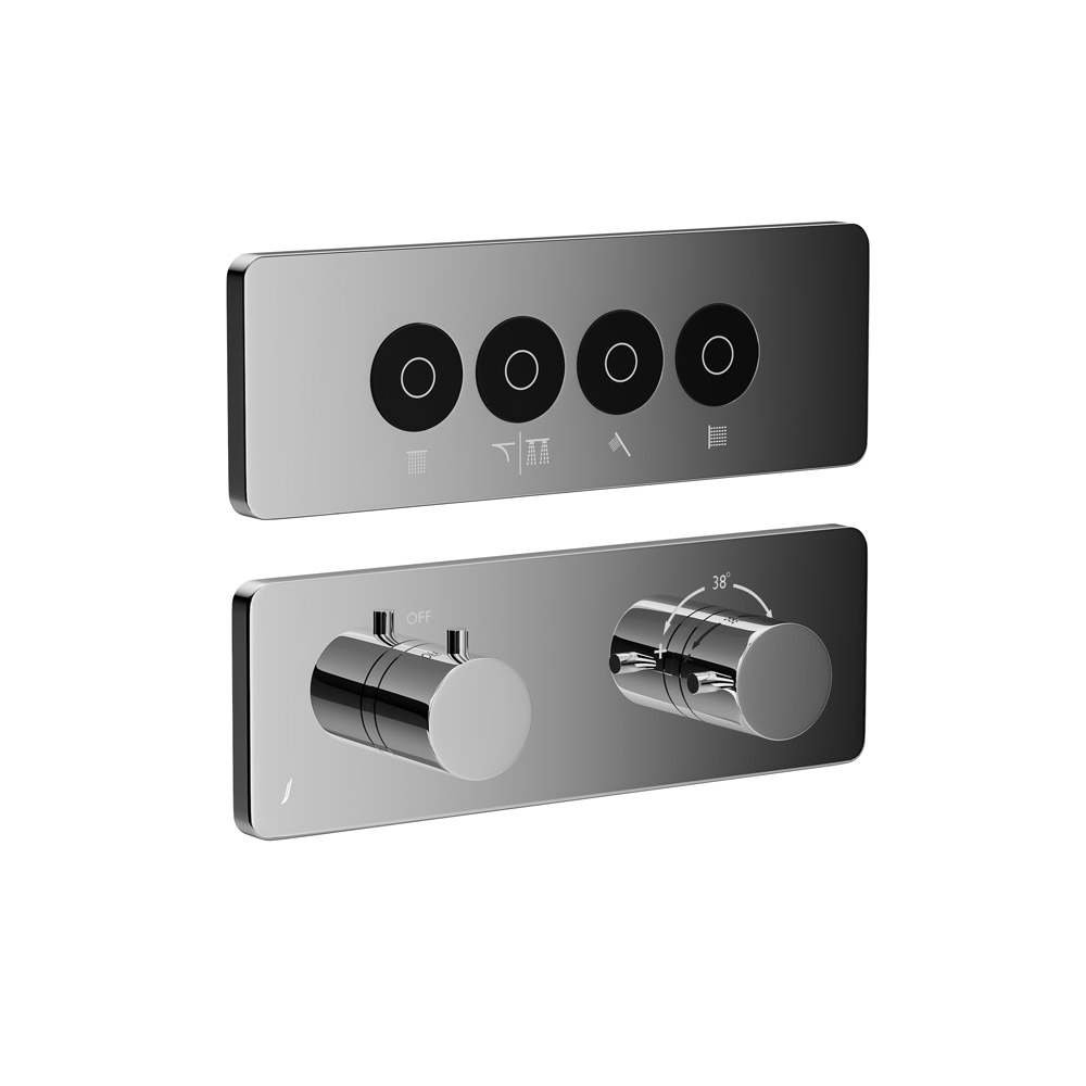 Exposed Part Kit of CLOUD Touch Shower System with 4 outlets