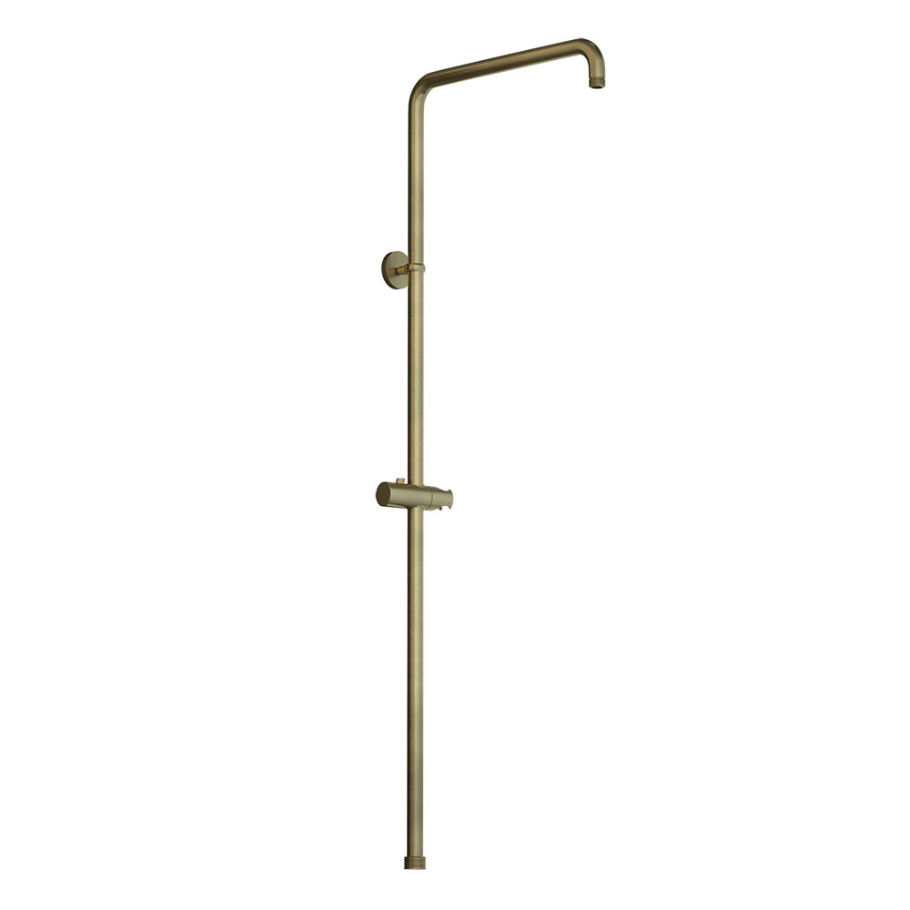 Exposed Shower Pipe with Hand Shower Holder, L-Type