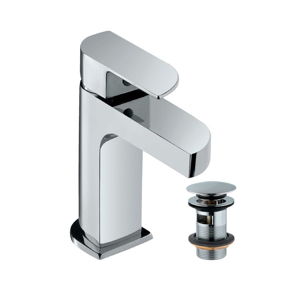 Single Lever Basin Mixer with click clack waste