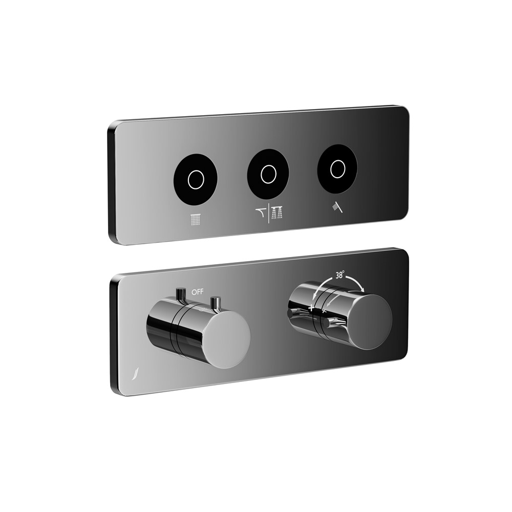 Exposed Part Kit of CLOUD Touch Shower System with 3 outlets
