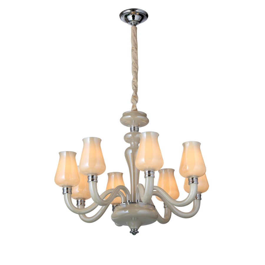 8 LT Champagne Opal glass