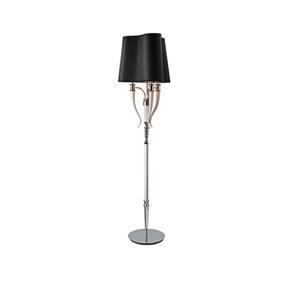 Black Fabric shade Floor Lamp