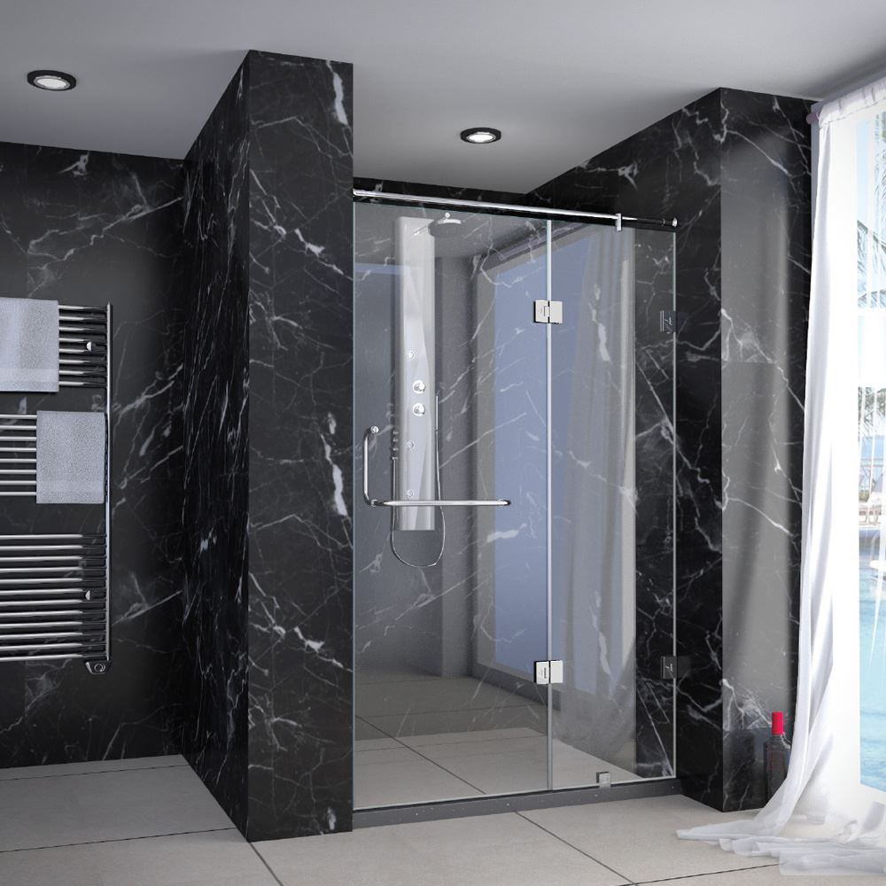 Frameless Wall to wall enclosure - (Size : 1201-1600)