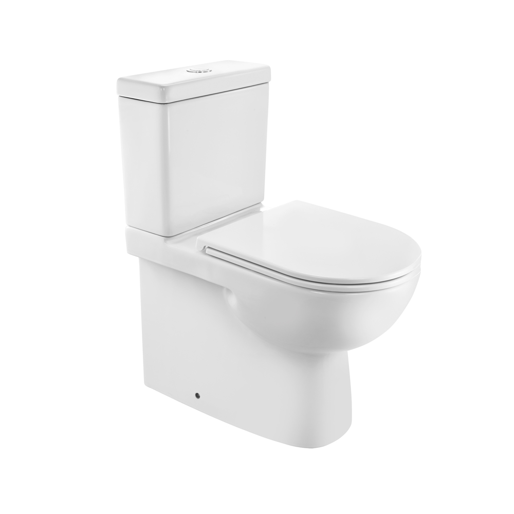 Rimless Bowl With Cistern For Coupled WC