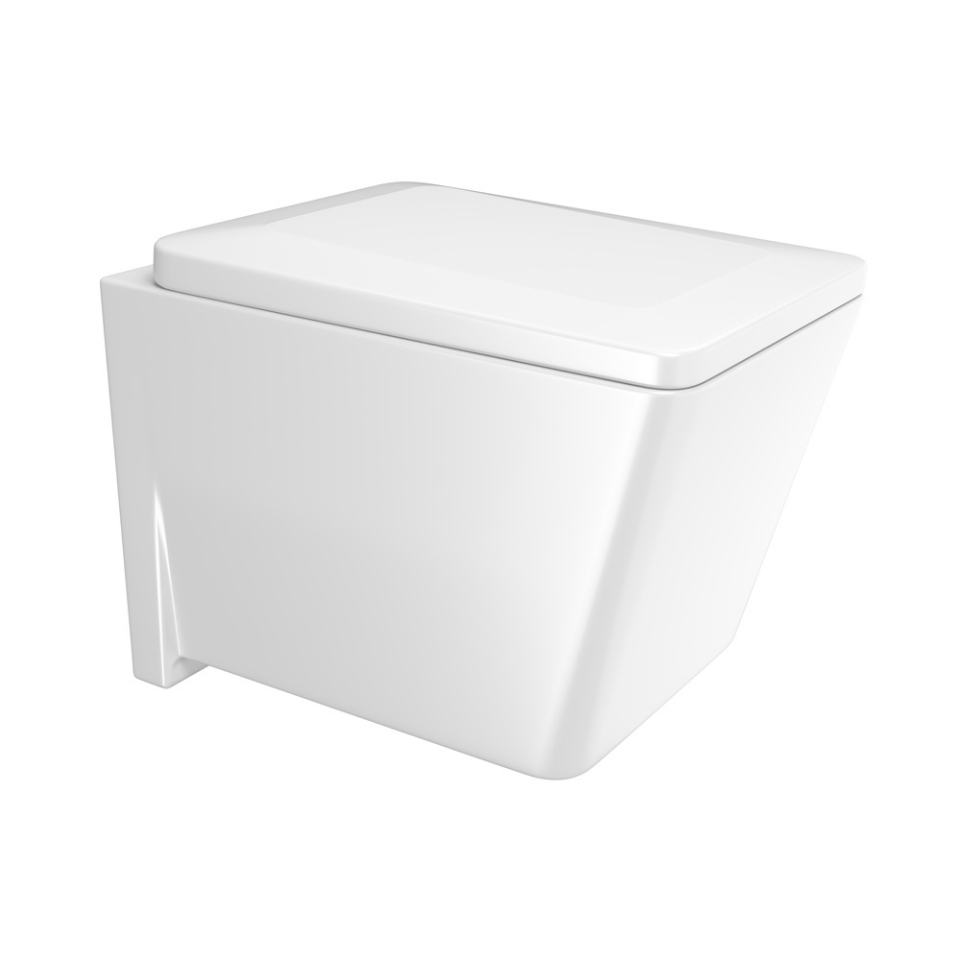 Rimless Blind Installation Wall Hung WC - Grey Matt